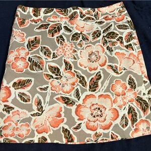 Loft skirt with liner, size 4p, flower design
